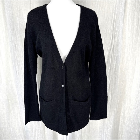 Peruvian Connection Sweaters - Vintage Peruvian Connection Alpaca Cardigan S Minimalist Capsule Luxury Parisian